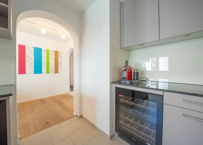 Apartment Viktoria A44 By Vacations, Exklusives App Im Zentrum Mit Privater Garage & Panoramablick Arosa