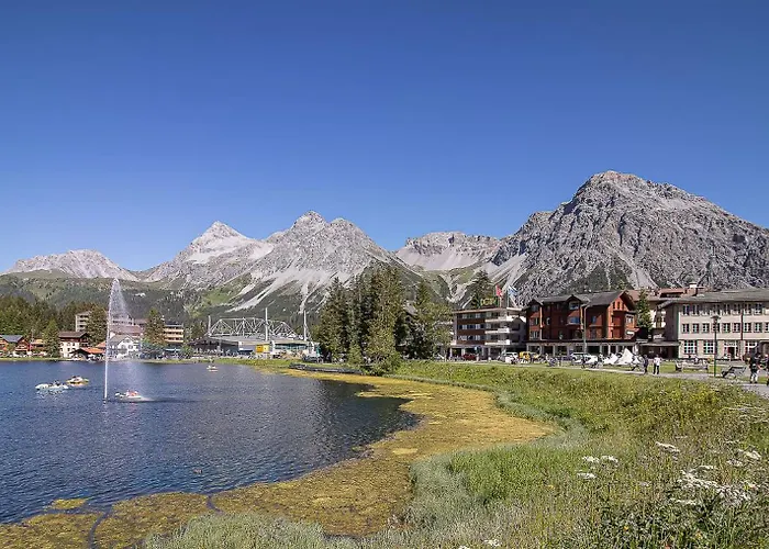 Apartment Viktoria A44 By Vacations, Exklusives App Im Zentrum Mit Privater Garage & Panoramablick Arosa